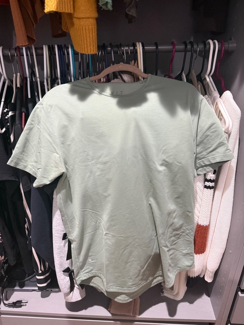 BYLT Basics Sage Green Short Sleeve Crew Tee